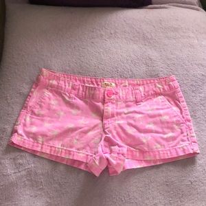 Mossimo pink palm tree shorts